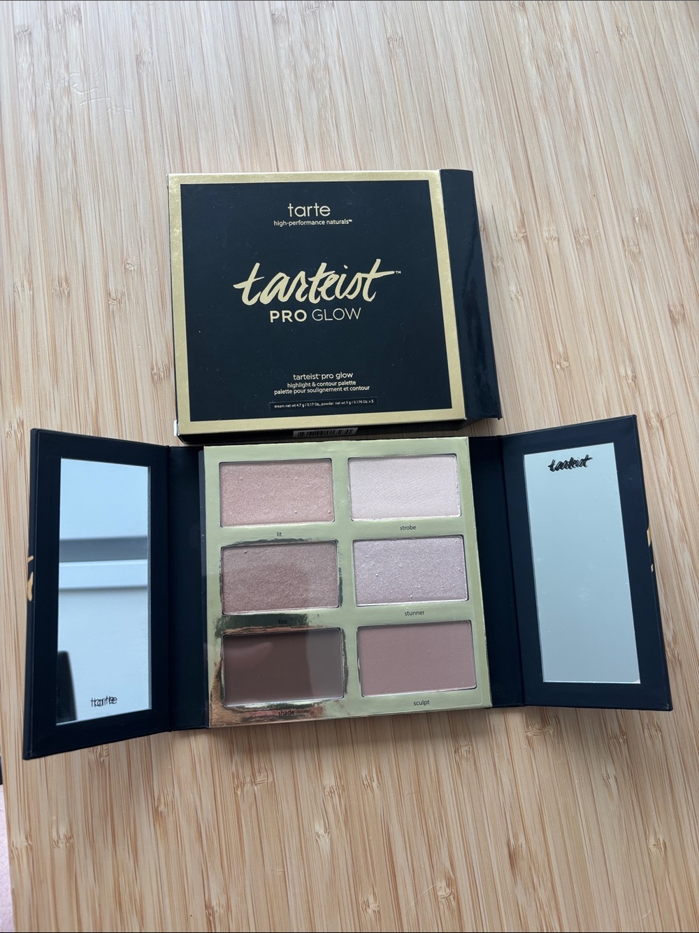 NIB tarte Tarteist Pro Glow Highlight & Contour Palette — Discontinued